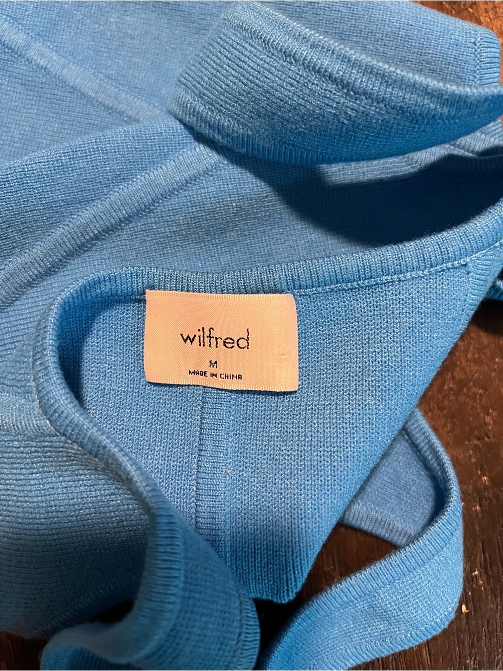 Wilfred Bright Blue Ribbed Square-Neck Tank - Picture 3 of 3